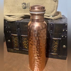 Copper Cure 34 oz Water Bottle with Carrying Bag